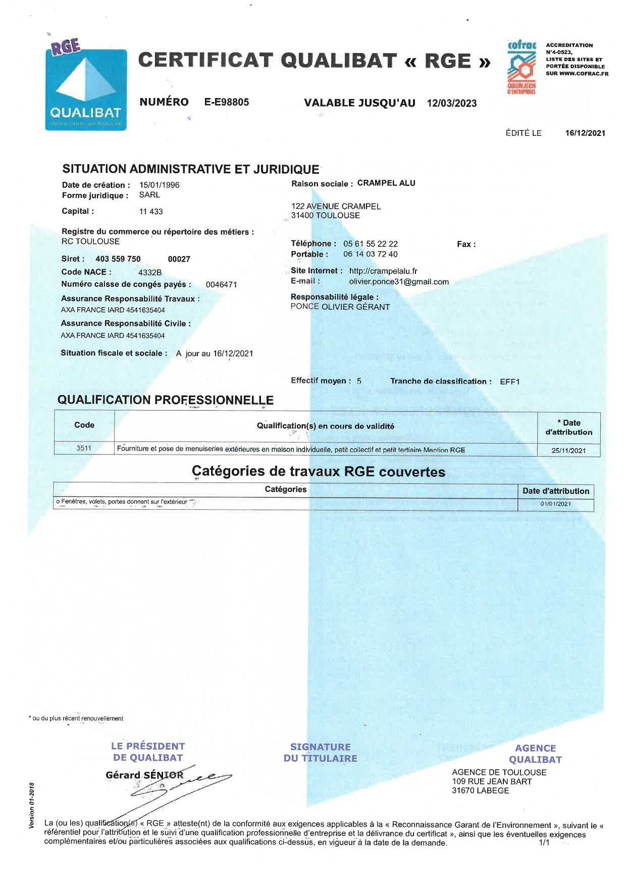 RGE Mars 2023